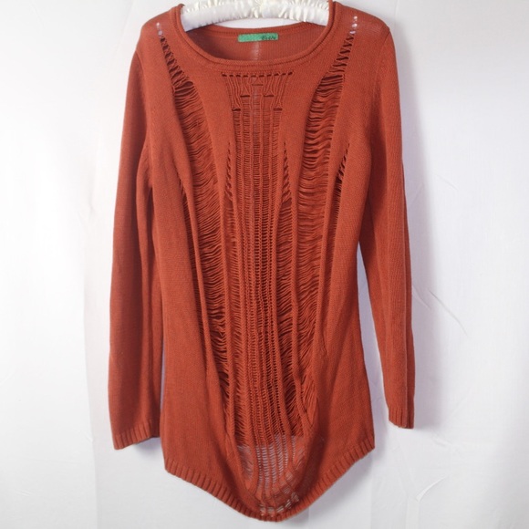 burnt orange sweater